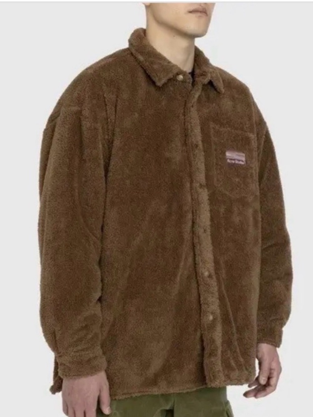 Acne Studios Acne Otito Fleece Shirt Jacket Soft Teddy Overshirt Workwear NWOT